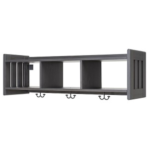 IKEA PANGET hat and coat rack, 43 1/4 in Dark Gray / Stained, Ikea Ireland | 5684AMCLN