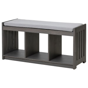 IKEA PANGET storage bench Dark Gray / Stained, Ikea Ireland | 6498TJLVS