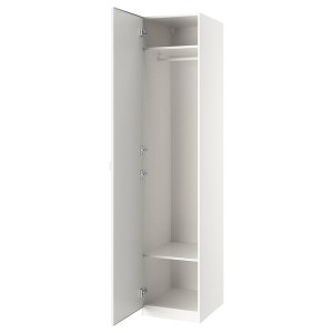 IKEA PAX / ÅHEIM wardrobe combination, 19 5/8x23 5/8x93 1/8 in White / Mirror Glass, Ikea Ireland | 0391YVGKN
