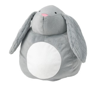 IKEA PEKHULT soft toy with LED nightlight, gray rabbit/battery operated, 7 ½ in, Ikea Ireland | 7381HFARS