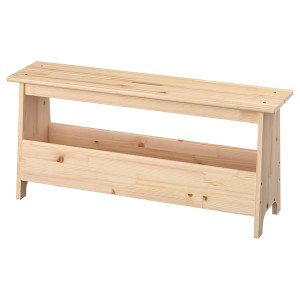 IKEA PERJOHAN bench with storage, pine, 39 3/8 in, Ikea Ireland | 5013BUHID