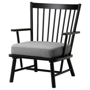 IKEA PERSBOL armchair Black / Tibbleby Beige / Gray, Ikea Ireland | 2914GFWKP