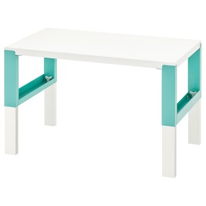 IKEA PÅHL desk, 37 3/4x22 7/8 in White / Turquoise, Ikea Ireland | 3912XPAWZ