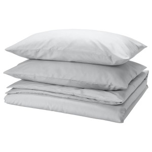 IKEA PILTANDVINGE duvet cover and pillowcase(s), King Gray, Ikea Ireland | 4678KAXBD