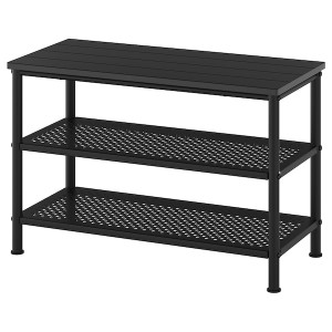 IKEA PINNIG bench with shoe storage, black, 31 1/8x13 3/4x20 1/2 in, Ikea Ireland | 8914FYGRC