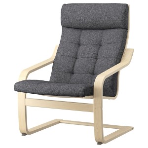 IKEA POÄNG armchair Birch Veneer / Gunnared Dark Gray, Ikea Ireland | 9328BYKPS