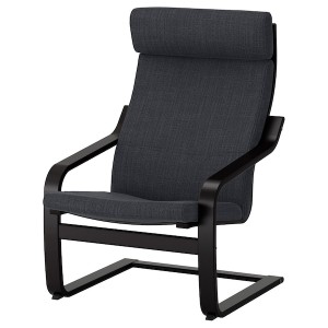IKEA POÄNG armchair Black / Brown / Hillared Anthracite, Ikea Ireland | 8517QUMBO