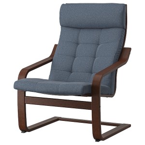 IKEA POÄNG armchair Brown / Gunnared Blue, Ikea Ireland | 9405RSUCF