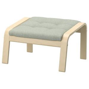 IKEA POÄNG ottoman Birch Veneer / Gunnared Light Green, Ikea Ireland | 3562SMPZK