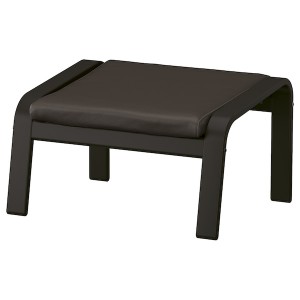 IKEA POÄNG ottoman Black / Brown / Glose Dark Brown, Ikea Ireland | 0126FXSRN