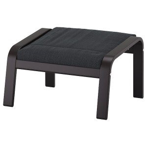 IKEA POÄNG ottoman Black / Brown / Hillared Anthracite, Ikea Ireland | 9231TMUGJ