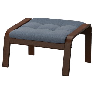 IKEA POÄNG ottoman Brown / Gunnared Blue, Ikea Ireland | 5073TEJAM