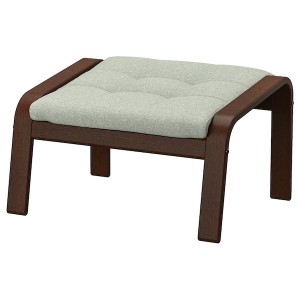 IKEA POÄNG ottoman Brown / Gunnared Light Green, Ikea Ireland | 9508TNAUR