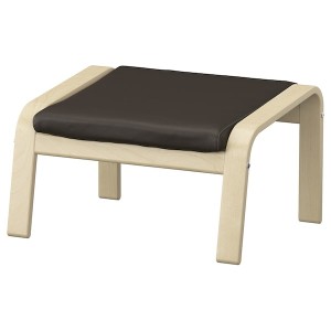 IKEA POÄNG ottoman, birch veneer/Glose dark brown Birch Veneer / Glose Dark Brown, Ikea Ireland | 7238WCXDB