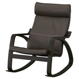 IKEA POÄNG rocking chair Black / Brown / Glose Dark Brown, Ikea Ireland | 2578SDVWK