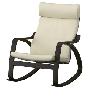 IKEA POÄNG rocking chair Black / Brown / Glose Off White, Ikea Ireland | 1452ODXJG