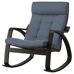 IKEA POÄNG rocking chair Black / Brown / Gunnared Blue, Ikea Ireland | 5936BTFCQ