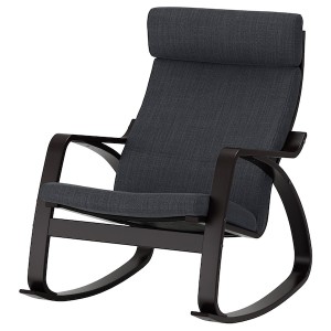 IKEA POÄNG rocking chair Black / Brown / Hillared Anthracite, Ikea Ireland | 8192QUWPO