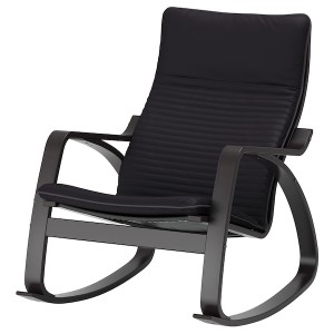 IKEA POÄNG rocking chair Black / Brown / Knisa Black, Ikea Ireland | 1978DNGWX
