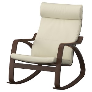IKEA POÄNG rocking chair Brown / Glose Off White, Ikea Ireland | 7081GVMLE