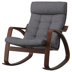 IKEA POÄNG rocking chair Brown / Gunnared Dark Gray, Ikea Ireland | 2935LCQXI