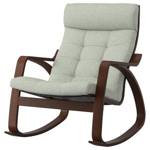 IKEA POÄNG rocking chair Brown / Gunnared Light Green, Ikea Ireland | 7456YCLDE