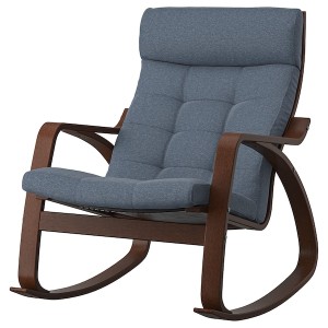 IKEA POÄNG rocking chair Brown / Gunnared Blue, Ikea Ireland | 3082JICOB