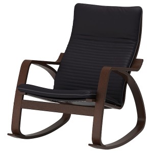 IKEA POÄNG rocking chair Brown / Knisa Black, Ikea Ireland | 2871YVIAN