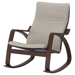 IKEA POÄNG rocking chair Brown / Knisa Light Beige, Ikea Ireland | 3497IDBZJ