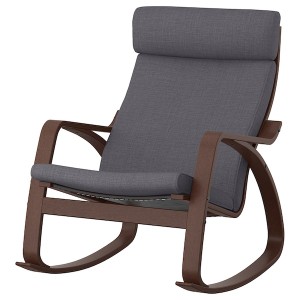 IKEA POÄNG rocking chair Brown / Skiftebo Dark Gray, Ikea Ireland | 8976QTHEP