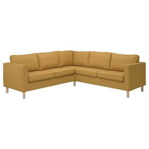 IKEA PÄRUP cover for sectional, Vissle yellow-brown Vissle Yellow / Brown, Ikea Ireland | 0743WNAET