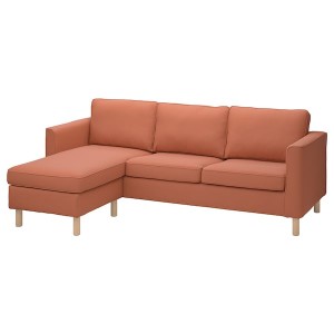 IKEA PÄRUP cover for sofa, with chaise/Kelinge rust Kelinge Rust, Ikea Ireland | 4159MPAWK