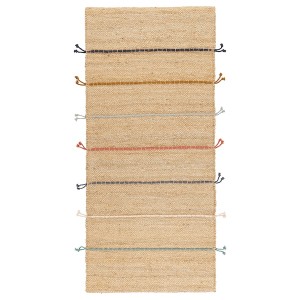 IKEA RAKLEV rug, flatwoven, handmade natural, 2'4 inx5'3 in Multicolor, Ikea Ireland | 6879WCENL
