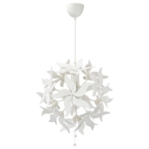 IKEA RAMSELE Pendant lamp, flower, 17 in White, Ikea Ireland | 1704FNMST