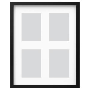 IKEA RÖDALM frame for 4 pictures, 15 ¾x19 ¾ in Black, Ikea Ireland | 4186ZRPQO