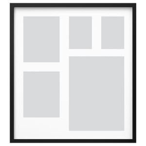 IKEA RÖDALM frame for 5 pictures, black, 25 ¼x28 in, Ikea Ireland | 1437SLEYJ