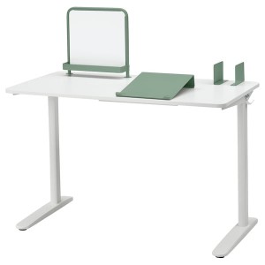 IKEA RELATERA desk combination, 46 1/8x23 5/8 in White / Light Gray / Green, Ikea Ireland | 9512KGBCM
