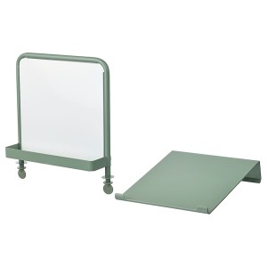 IKEA RELATERA writing board+whiteboard, set of 2, light gray-green, Ikea Ireland | 6102ORMUQ