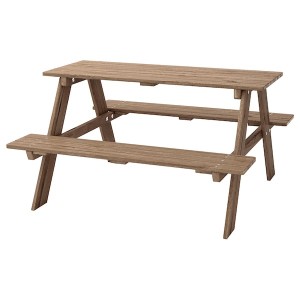 IKEA RESÖ children's picnic table, light brown stained, Ikea Ireland | 0639QMYXV
