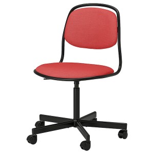 IKEA ÖRFJÄLL swivel chair Black / Vissle Red, Ikea Ireland | 3869PJYGW