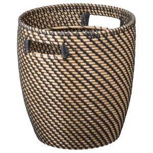 IKEA RÅGKORN plant pot, indoor/outdoor dark gray/beige, 9 ½ in, Ikea Ireland | 4925PZNTO