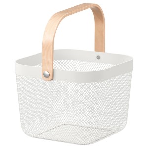 IKEA RISATORP wire basket, 9 ¾x10 ¼x7 in White, Ikea Ireland | 3590ASECW