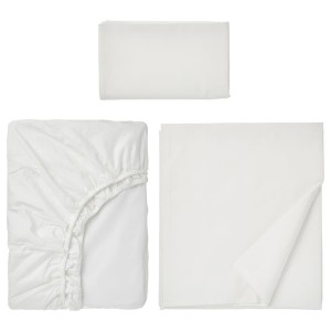 IKEA RÖNNVECKMAL sheet set, Twin White, Ikea Ireland | 0725QXCTE