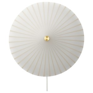 IKEA RORKULT wall lamp, stripe pattern/white glass, 14 in, Ikea Ireland | 0147SATJZ