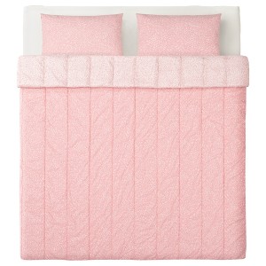 IKEA ROSENMYRTEN comforter and pillowcase(s), Full/Queen Pink Floral Pattern, Ikea Ireland | 9648XWUEF