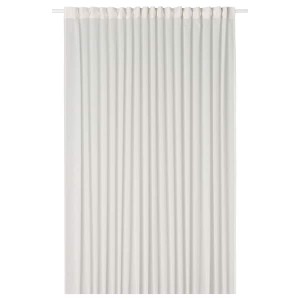 IKEA ROSENROBINIA sheer curtain, 1 piece, 118x98 in White, Ikea Ireland | 1796IOZVS