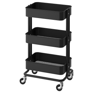 IKEA RÅSKOG Utility cart, 13 3/4x17 3/4x30 3/4 in Black, Ikea Ireland | 4638FPZYO