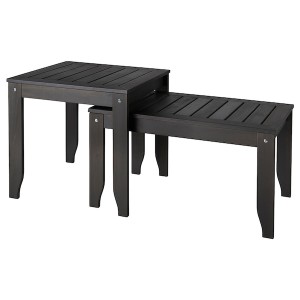 IKEA ÖRSKÄR nesting tables, set of 2, indoor/outdoor dark gray, Ikea Ireland | 1539ZQHXC