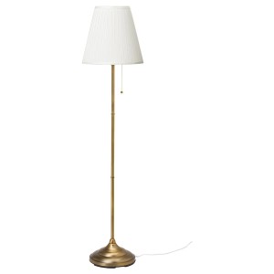 IKEA ÅRSTID floor lamp Brass / White, Ikea Ireland | 4370RUCLS