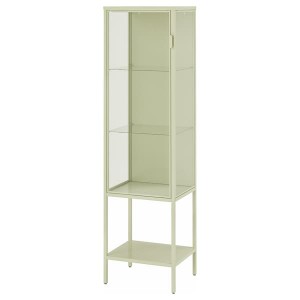 IKEA RUDSTA glass-door cabinet, 16 1/2x14 5/8x61 in Light Green, Ikea Ireland | 3961QWTUI